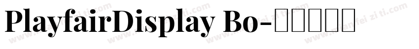 PlayfairDisplay Bo字体转换